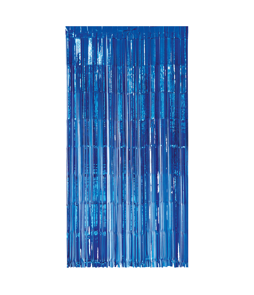 Donkerblauwe Deurgordijn 2m