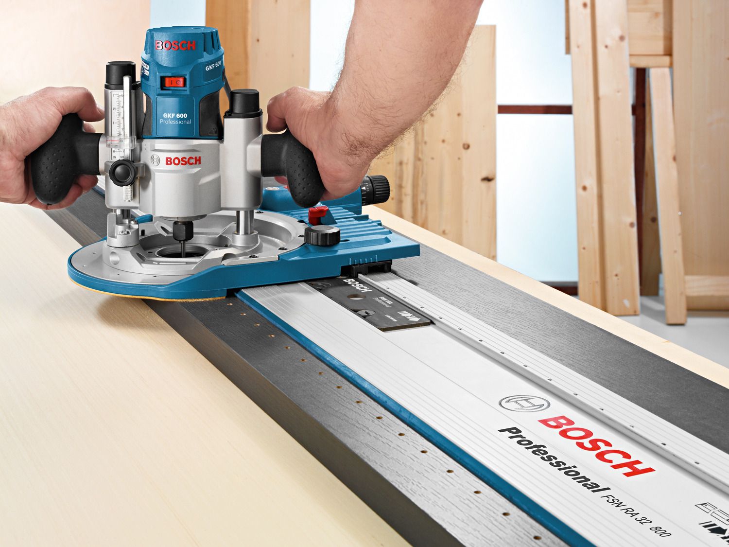 Bosch Professional FSN OFA 32 Bovenfrees geleiderailset - 1600A001T8