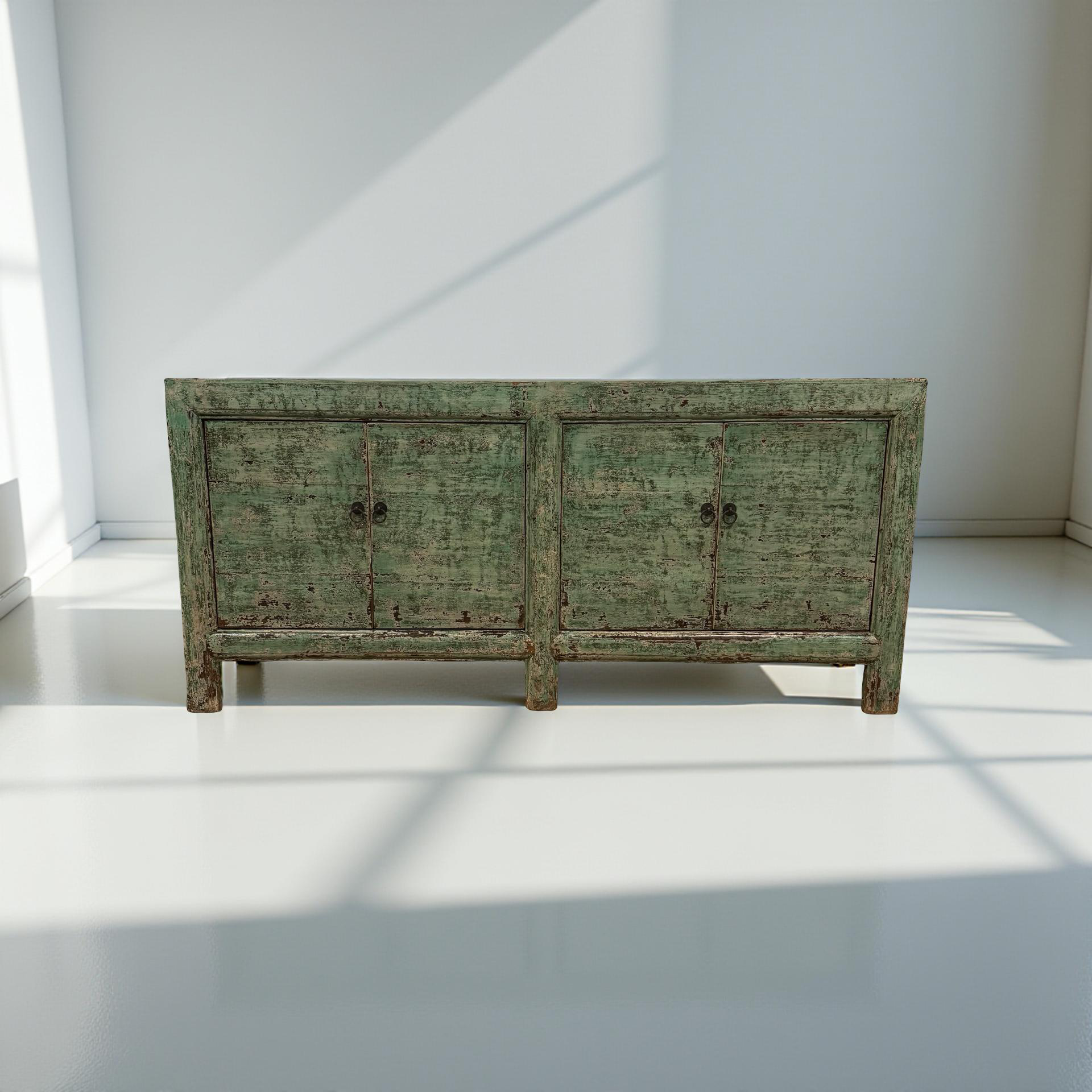 Dressoir 4deur groen uniek