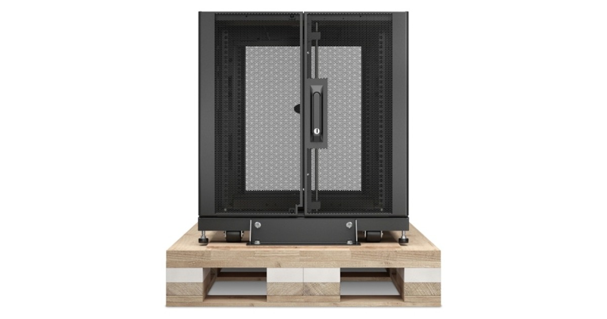 APCNetShelter SX 12U met zijpanelen (incl. herbruikbare transport materialen) server rack  (Zwart, 600 x 1070 x 685mm)