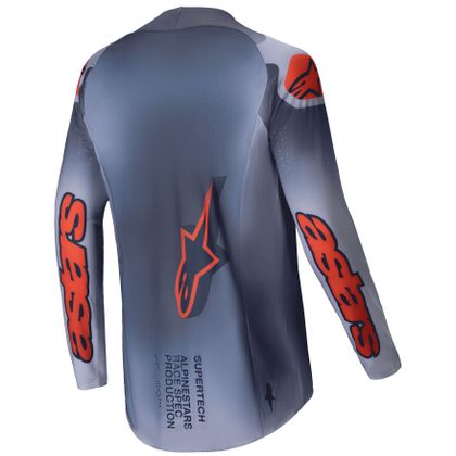 Maillot cross Alpinestars SUPERTECH - LIPAN 2025 - Gris / Orange