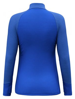 Polaire Femme Salewa Vajolet Polarlite Responsive Demi Zip Bleu