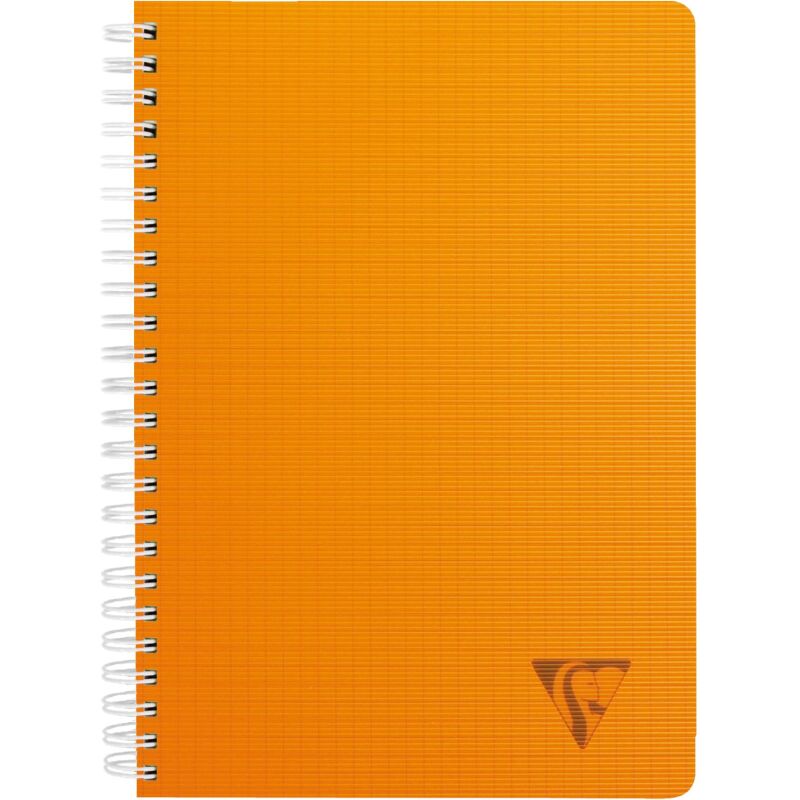 Cahier spirale Clairefontaine Linicolor 17 x 22 cm grands carreaux 100 pages