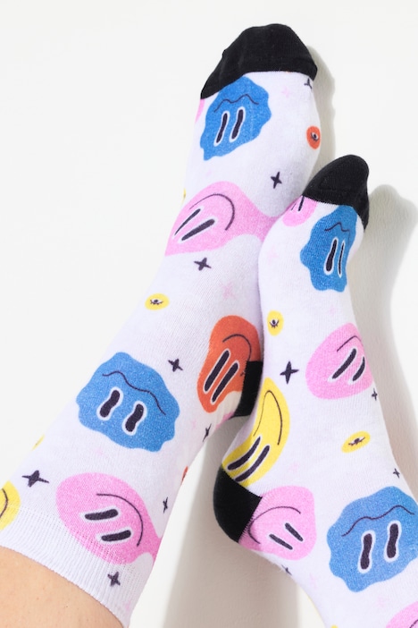 TRUYOU Strümpfe, Smiley Print