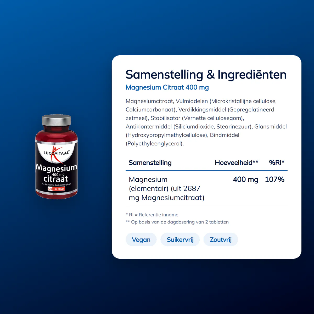 Magnesium Citraat tabletten 400 mg