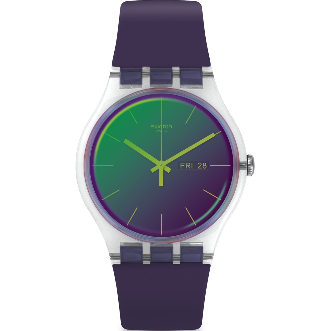 Swatch Original 41 Polapurple Day Date