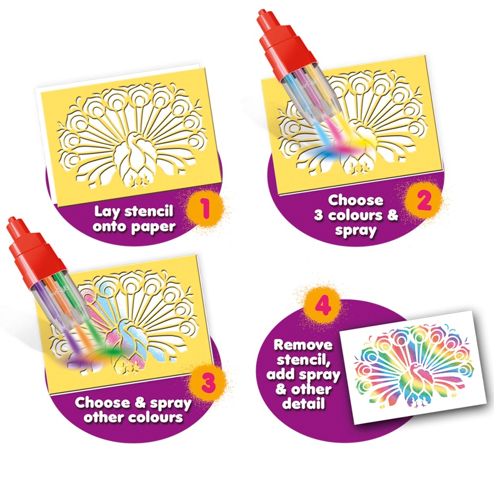 BLOPENS Regenbogen-Sprühset