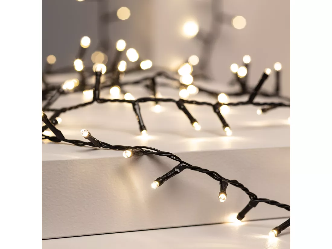 Guirlande LED Classic Noire Câble 35m 3000K Blanc chaud