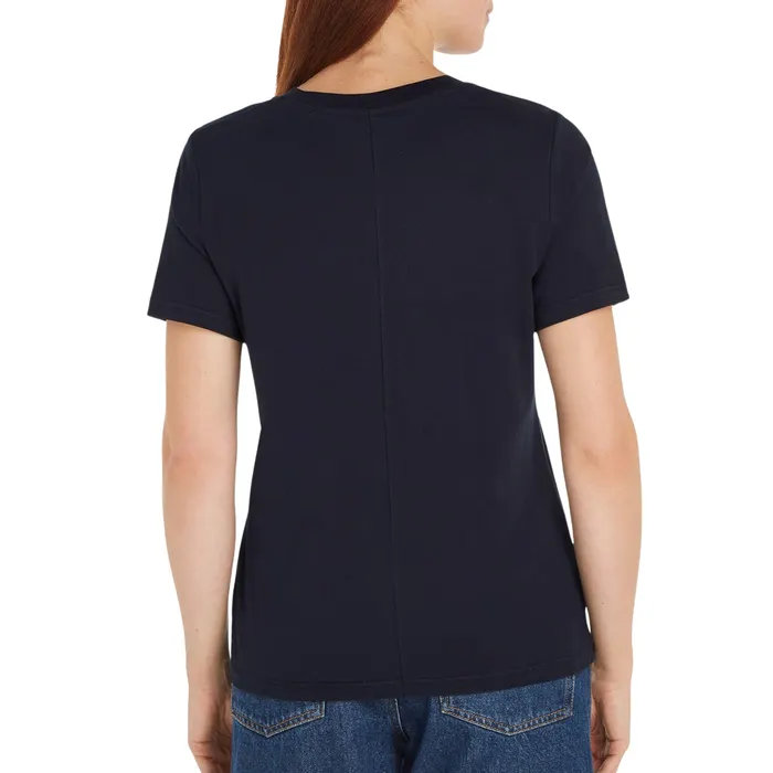 Tommy Hilfiger Regular Script Logo Crew Shirt Dames