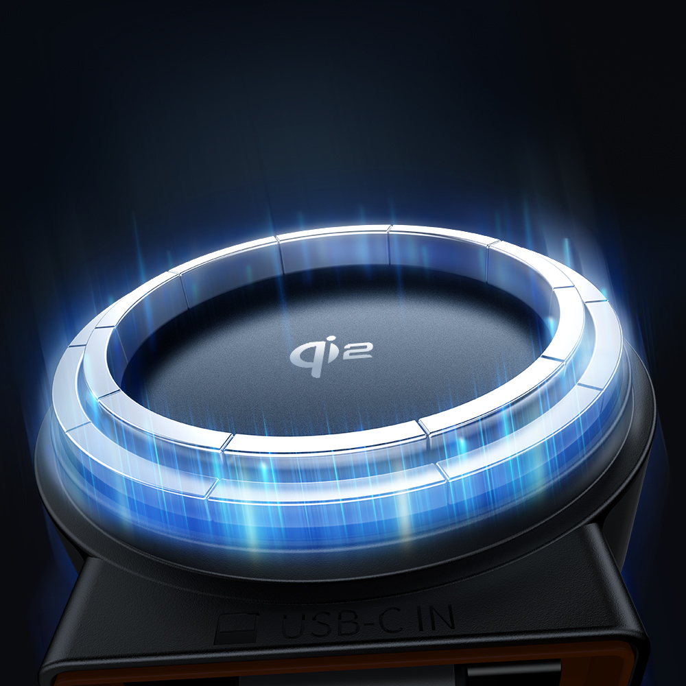 (15W) MagSafe Auto KFZ Halterung für Lüftungsgitter Qi2 Wireless Fast Charging Ladestation mit USB C Ladekabel - Gold