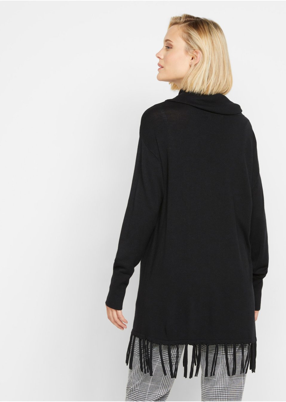 Pull long avec franges