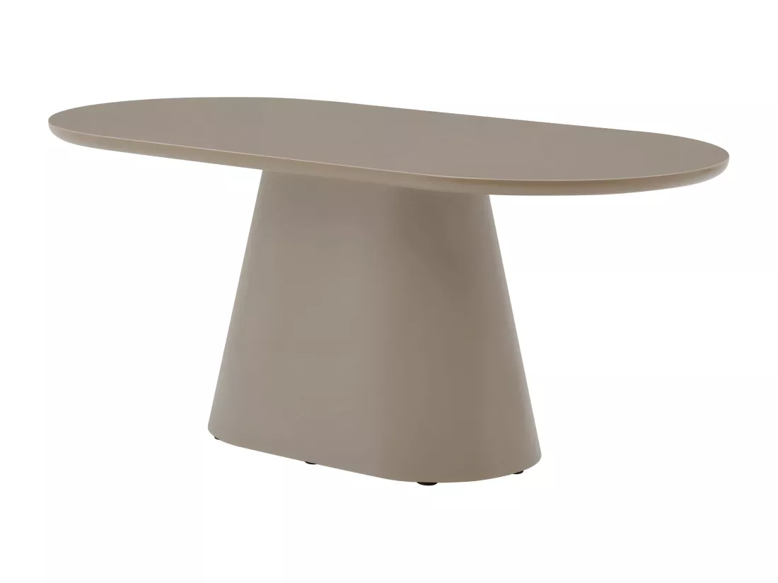 Table à manger 6 personnes en MDF - Taupe - VALIANA de Pascal Morabito