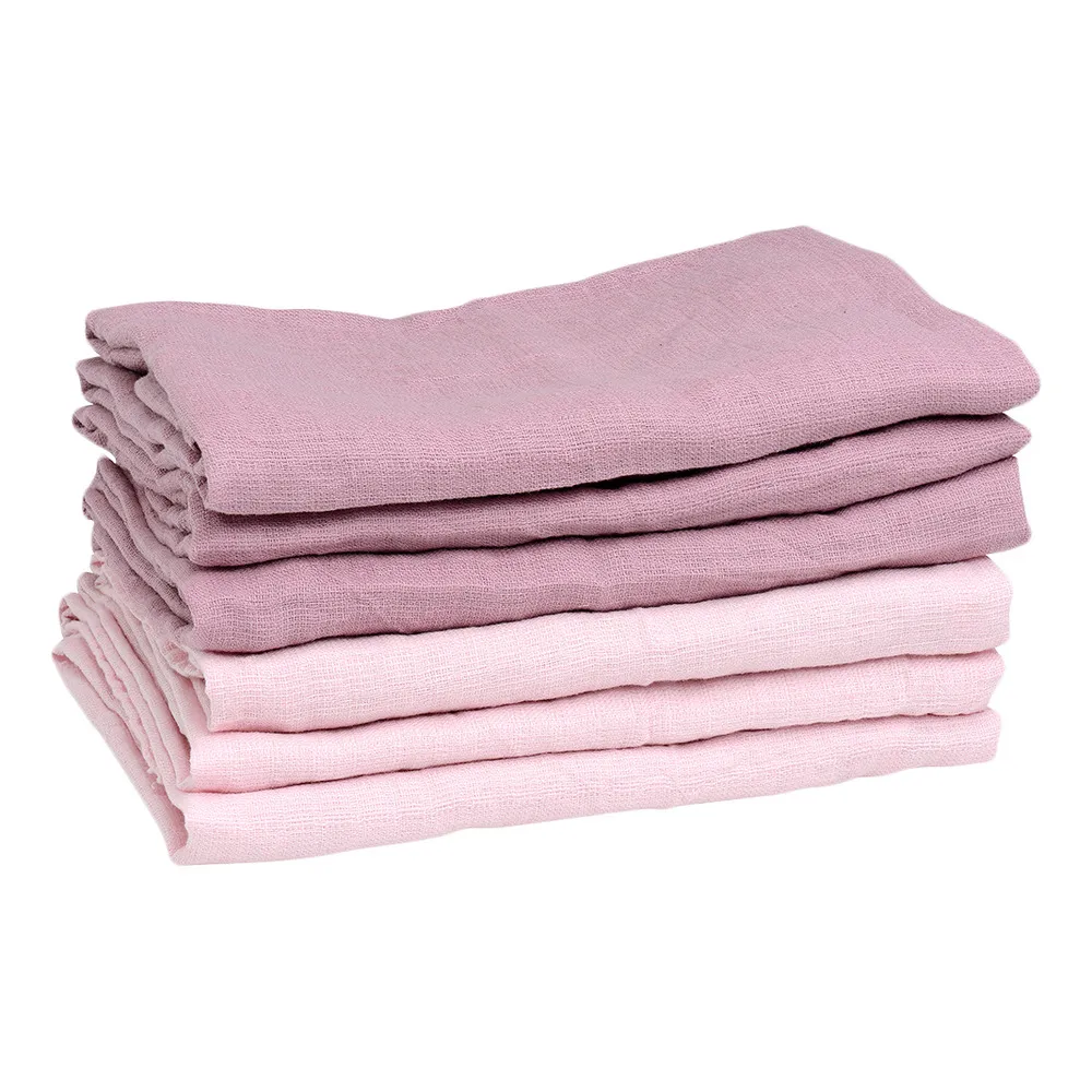 Mininor Økologiske Stofbleer Rosa/Lilla- 6 stk.