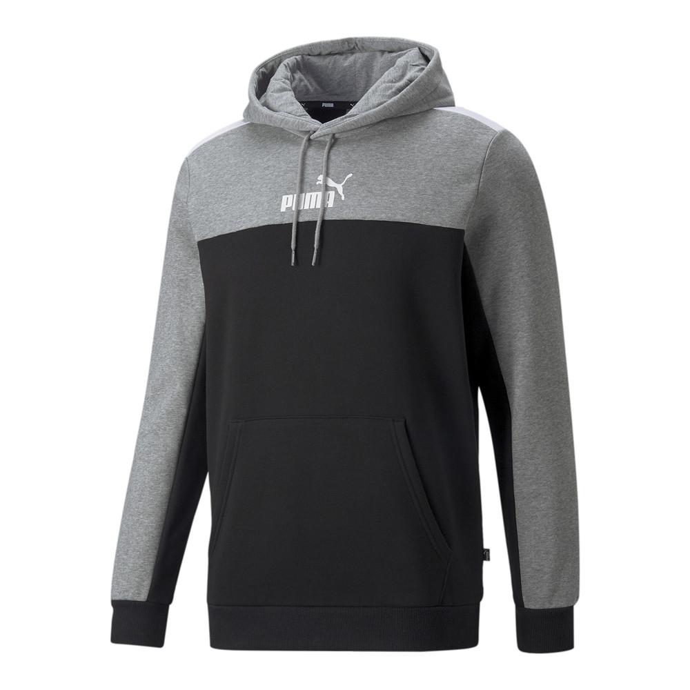 Puma Sweat à capuche Marine/Gris Homme Puma Ess Block