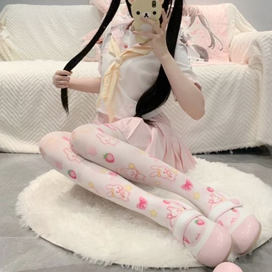 Geisha - Cartoon Print Kousen