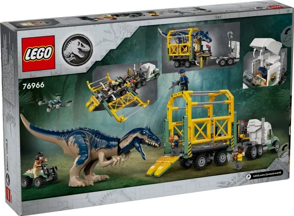 LEGO Jurassic World 76966 Dinosaurmissioner: Allosaurus-transportvogn