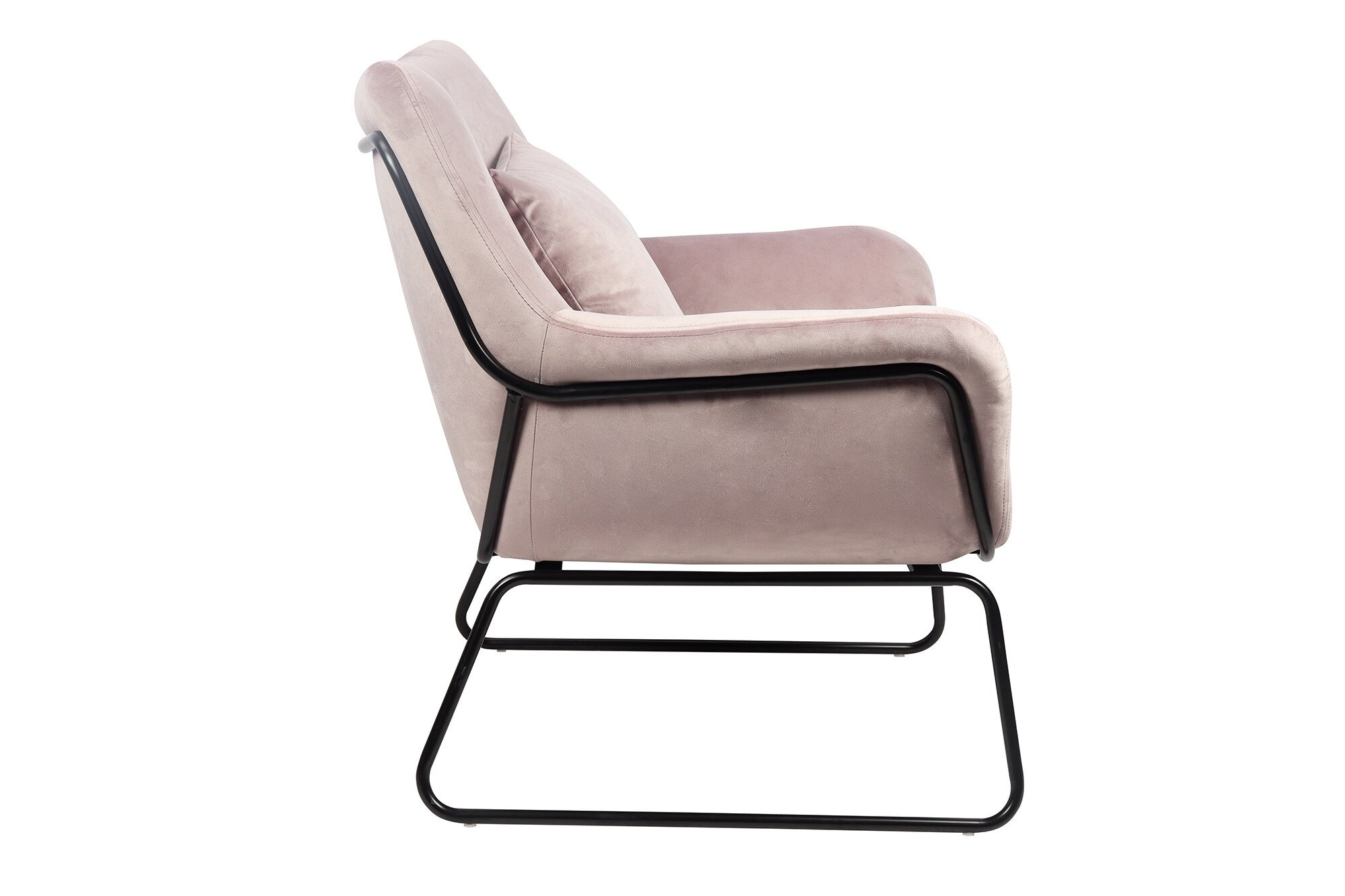 Relaxsessel Samtbezug Rose Sessel Polstersessel Ohrensessel Loungesessel