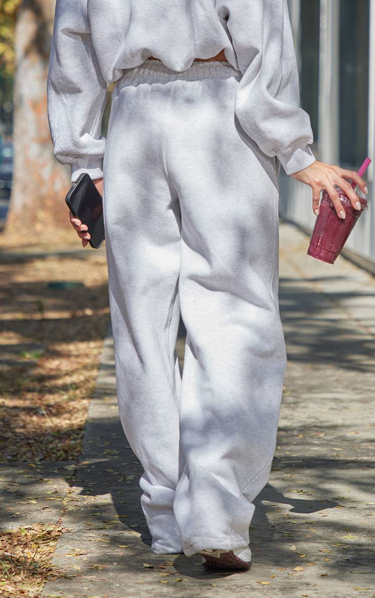 Gris Cendré Joggers Oversize À Ourlets À Cordon De Serrage