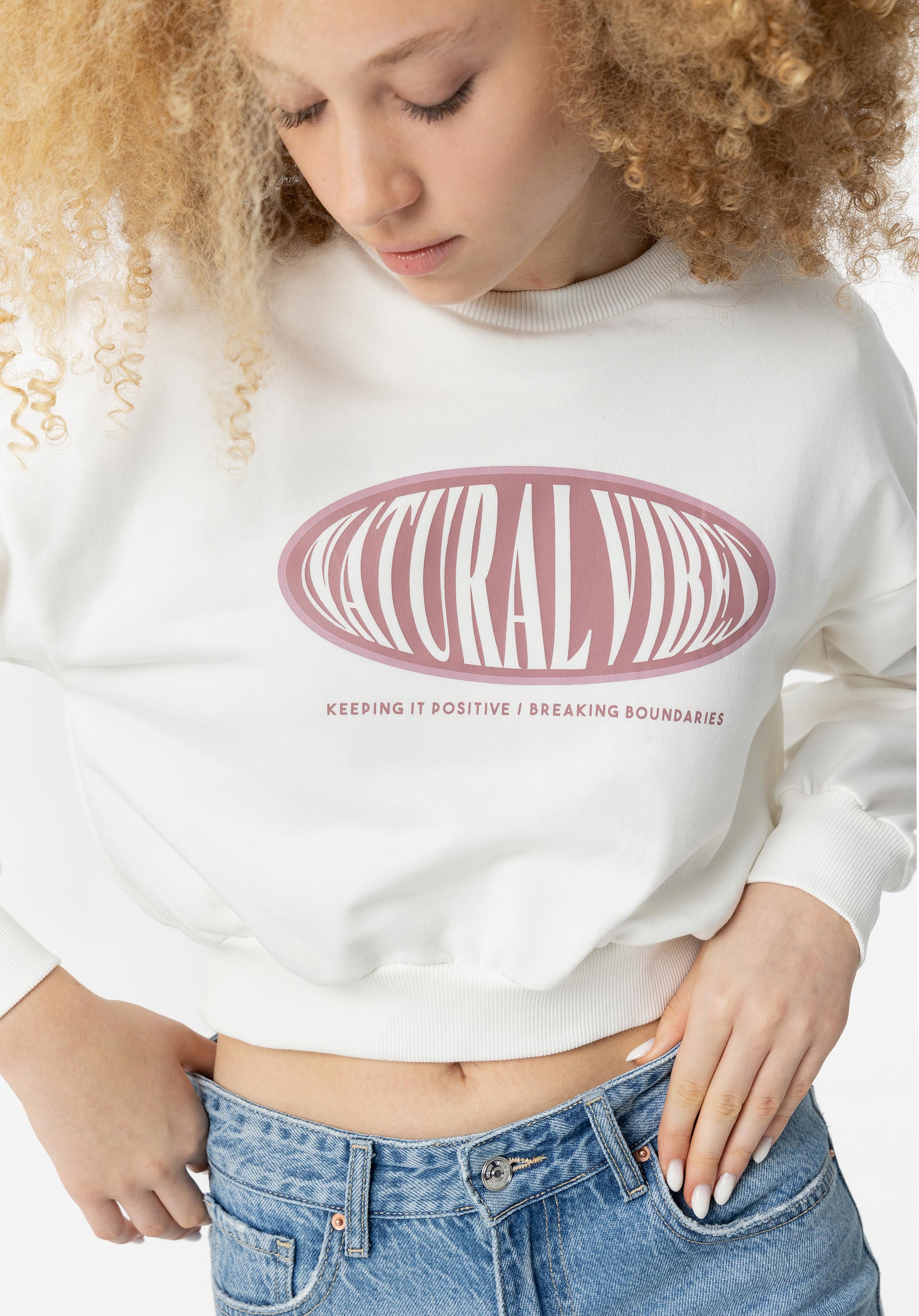 Sweatshirt com Estampado Frontal