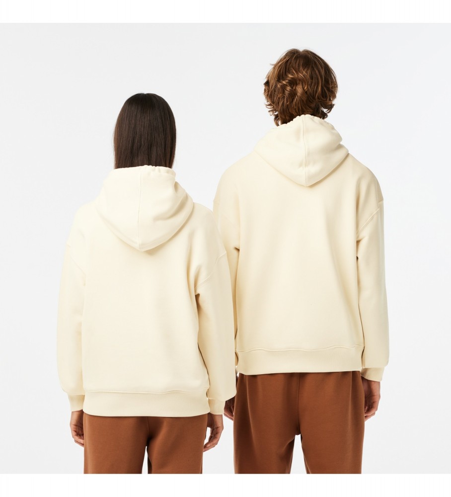 Lacoste Sudadera Unisex Loose fit beige