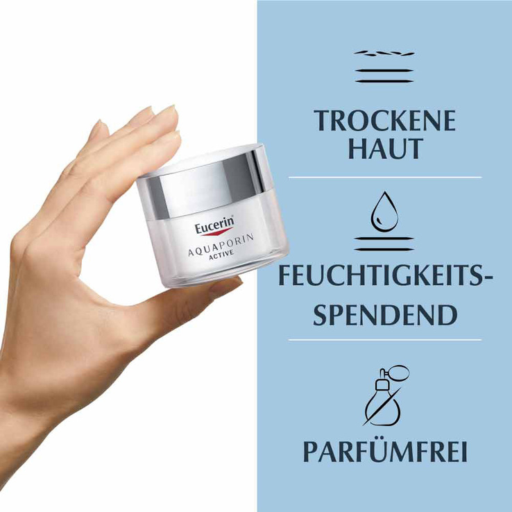 Eucerin Aquaporin Active Creme trockene Haut, 50 ml