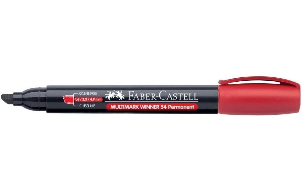 Permanent-Marker Multimark Winner 54-E RotFolienstift mit Keilspitze