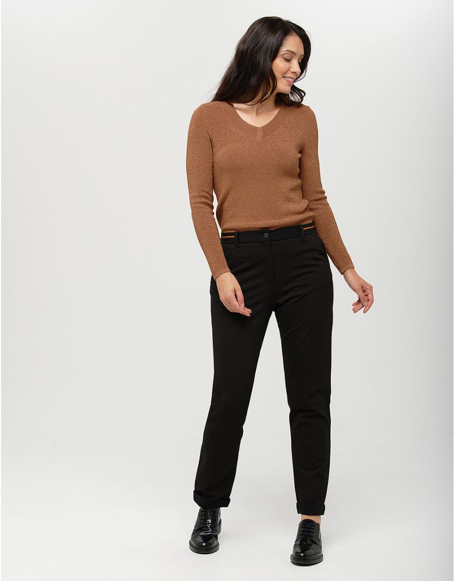 Pantalon noir motifs 7/8e
