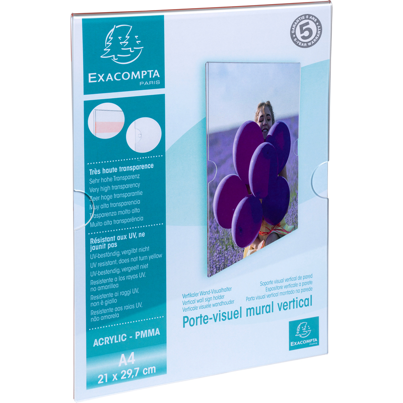 Exacompta Wandsichttasche, A4, hoch