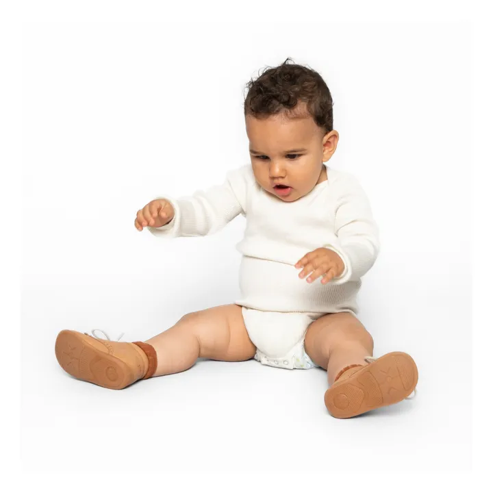 Minimalisma Body Côtelé Coton et Soie Bono | Ecru