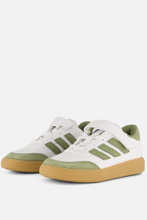 Adidas Courtblock Sneakers wit Imitatieleer