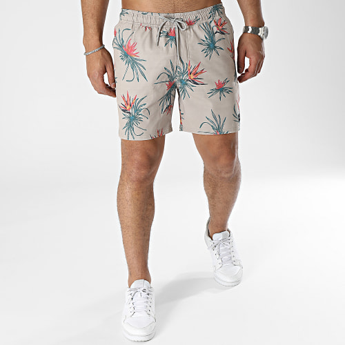 Short De Bain Paradiso Volley 03DMBO Beige Floral