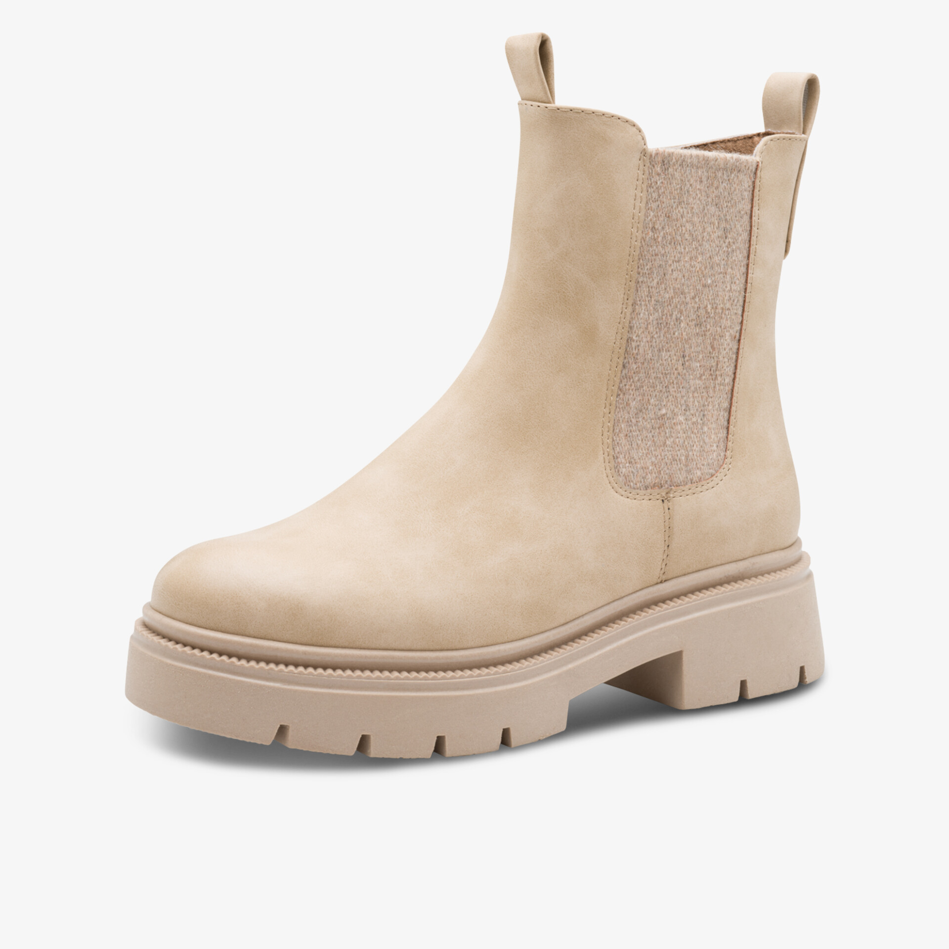 MARCO TOZZI Damen Chelsea Boots beige