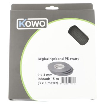 Kowo beglazingsband 4 x 9 mm 15 m