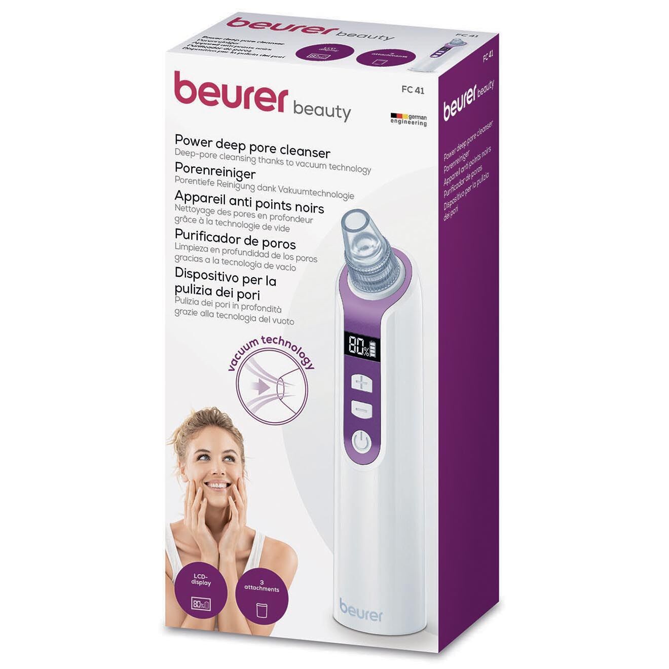 Beurer Aspirateur de points noirs blanc
