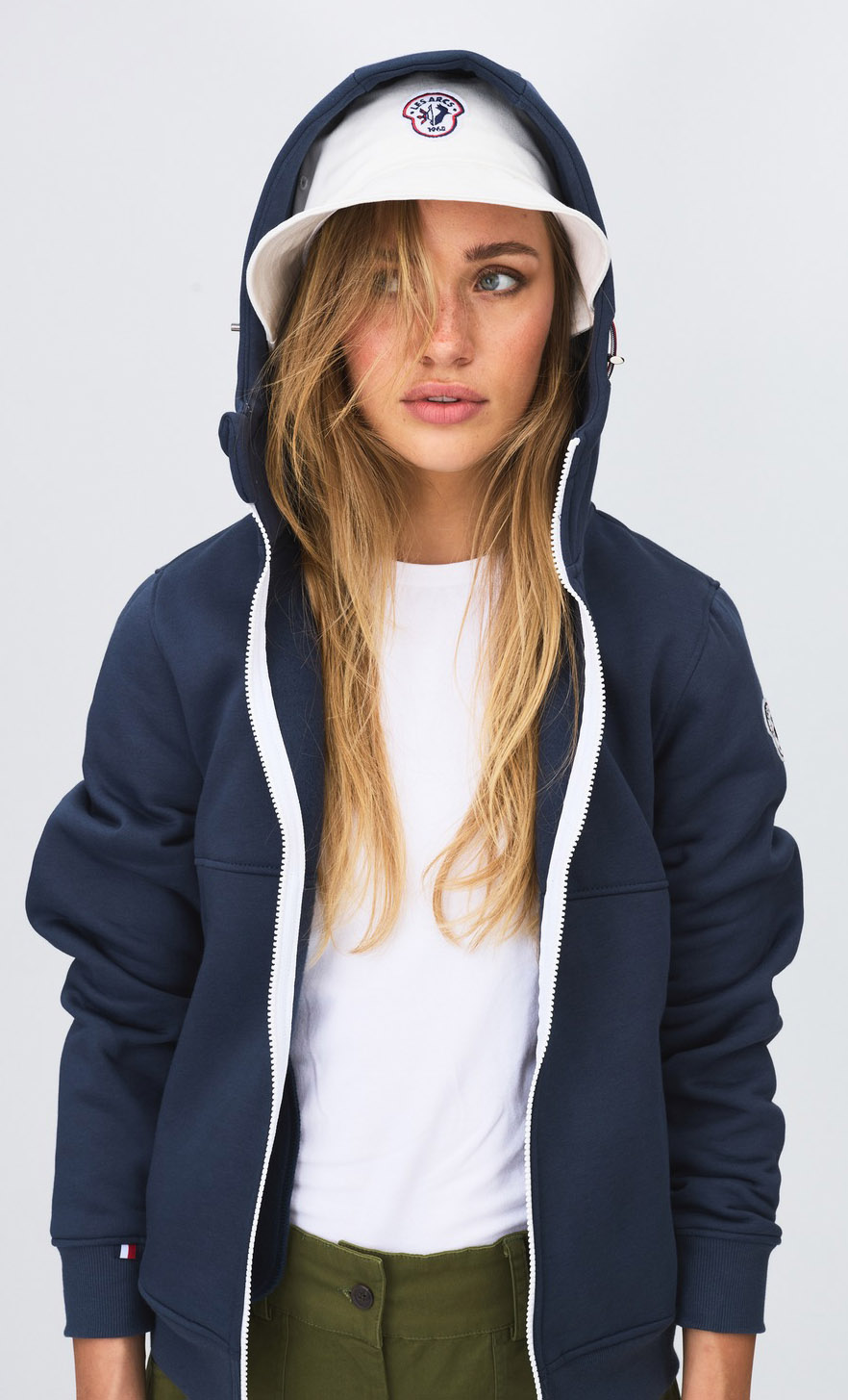 Myriam Zip Hood Dame 001/Navy