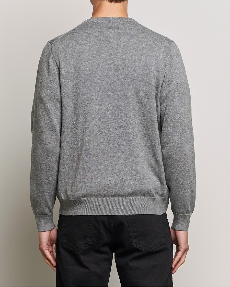 GANT Classic Cotton V-Neck Dark Grey Melange