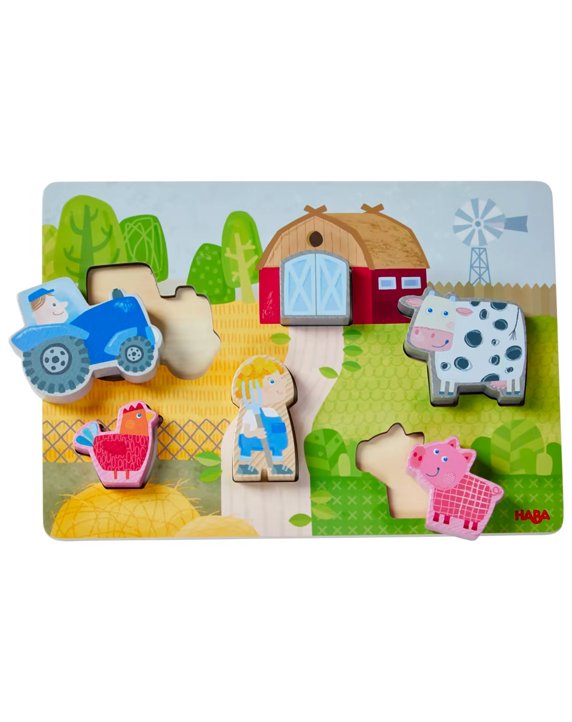 Holz-Puzzle AUF DER FARM 7-teilig