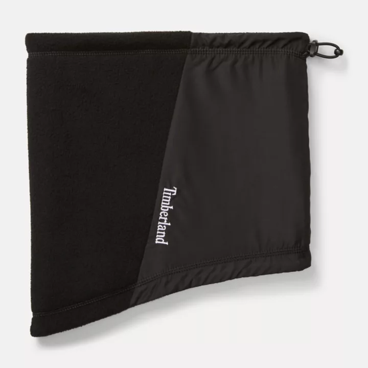 Cache-col en polaire color-block pour homme en noir