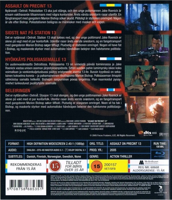 Sidste Nat På Station 13 / Assault On Precinct 13 - Blu-Ray