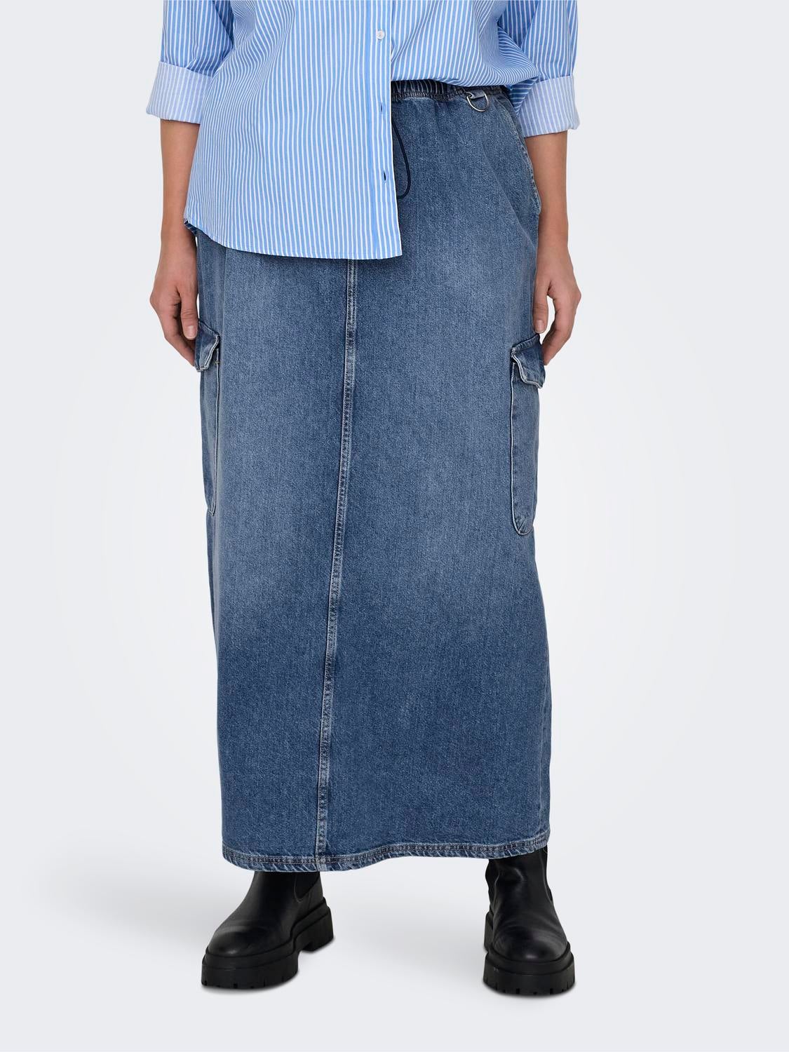 CARSTELLA Jeansrock Medium Blue Denim