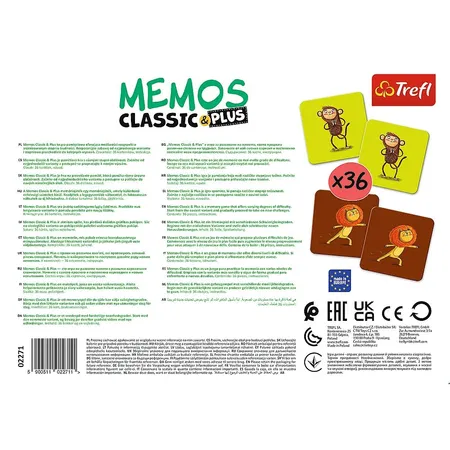 Trefl Memos Classic & Plus - Bewegung und Geräusche