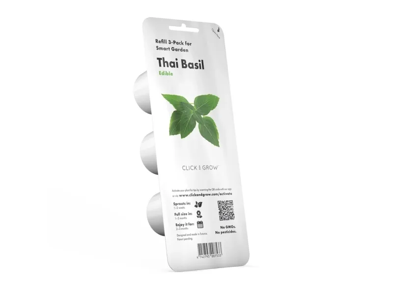 Click & Grow-frø til Smart Pot - taiwanesisk basilikum (SGR37X3) 3 stk.