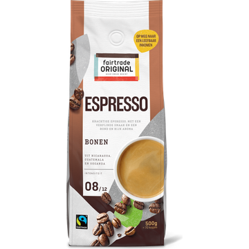 Fairtrade Original Espresso Bonen 500g Zak