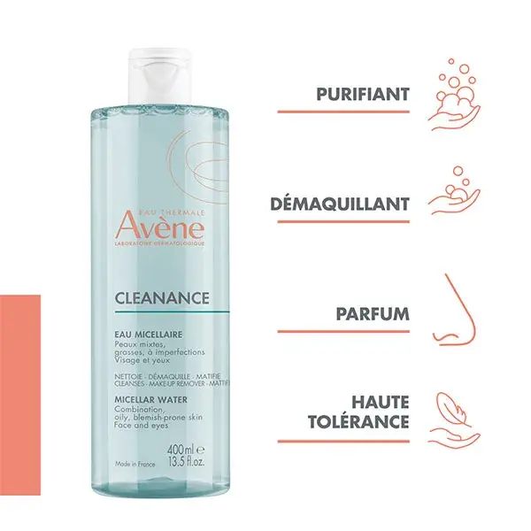 Avène Cleanance Eau Micellaire Nettoyante 400ml