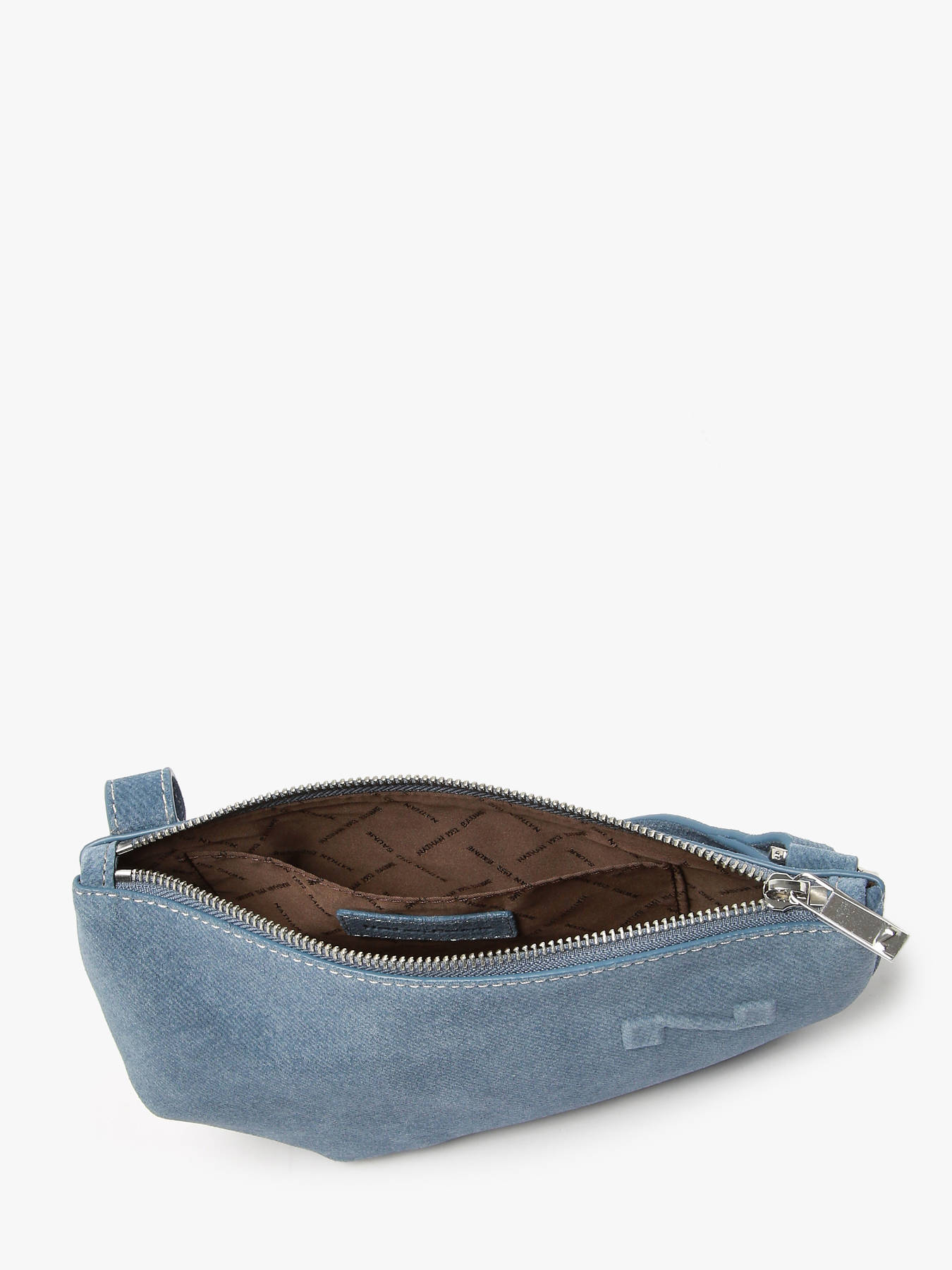 Sac bandoulire City Perle Denim cuir NATHAN BAUME