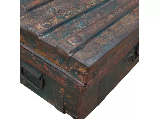 Valise en métal marron 62x32x21h