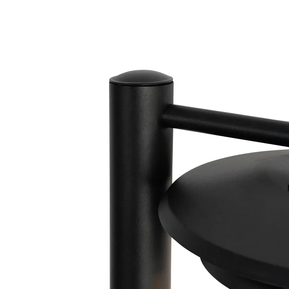 Qazqa staande buitenlampen morty zwart e27