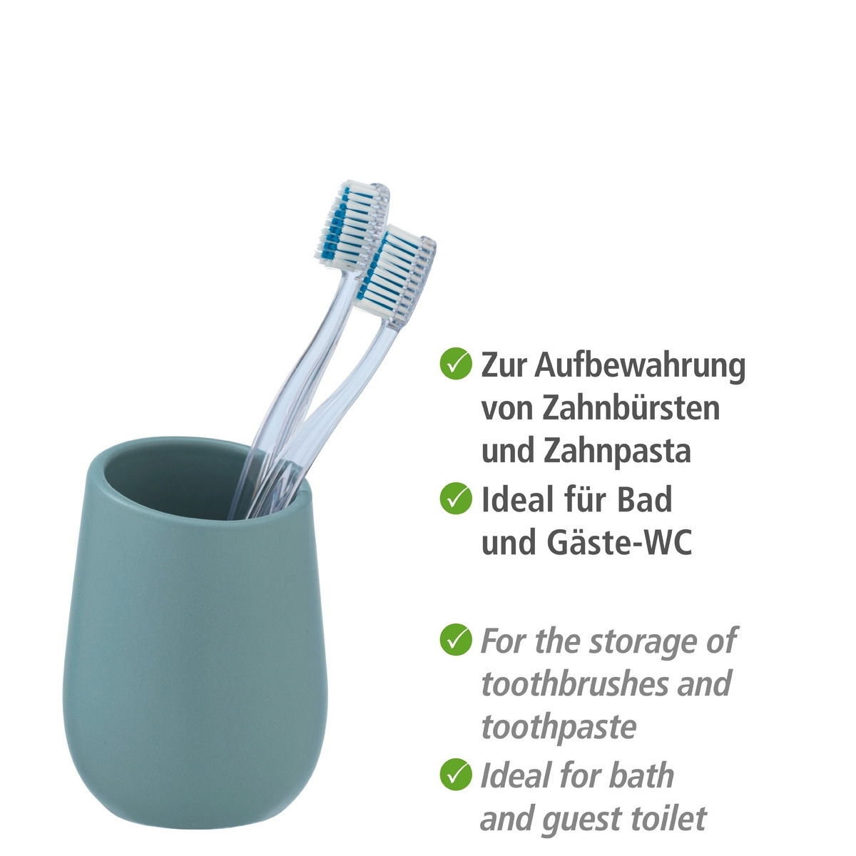 Wenko Keramik Bad-Accessoire-Set BADI