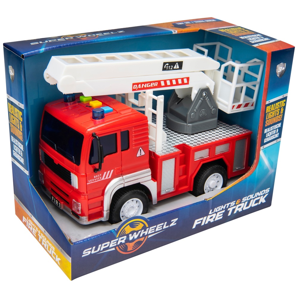 Super Wheelz Kleines Feuerwehrauto mit Licht und Sound
