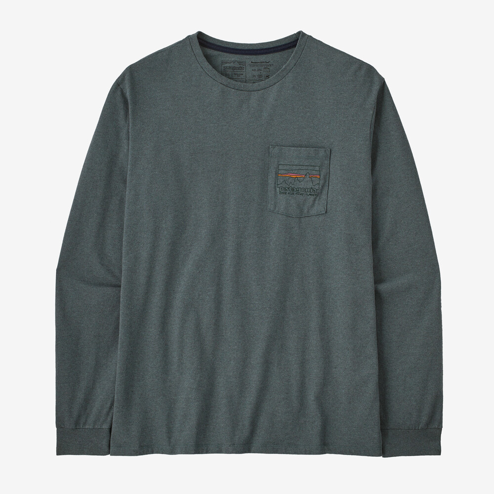 Herren Langarm-T-Shirt '73 Skyline Pocket Responsibili-Tee